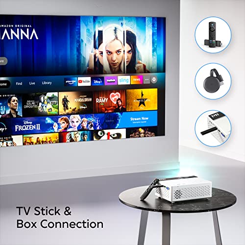 TMY Projector 7500 Lumens with 100″ Projector Screen, 1080P Full HD Supported Portable Projector, Mini Movie Projector Compatible with TV Stick Smartphone HDMI USB AV, for Home Cinema & Outdoor Movies | The Storepaperoomates Retail Market - Fast Affordable Shopping