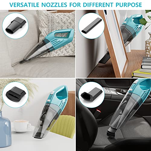 ORFELD Handheld Vacuum Cordless, Lightweight Hand Vacuum with 9000Pa Powerful Cyclonic Suction, Rechargeable Portable Vacuum Cleaner with 30 Mins Runtime, Versatile Nozzles for Home Car Hair Cleaning | The Storepaperoomates Retail Market - Fast Affordable Shopping