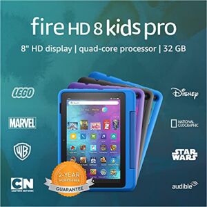 Fire HD 8 Kids Pro tablet, 8″ HD, ages 6–12, 32 GB, (2021 release), Intergalactic