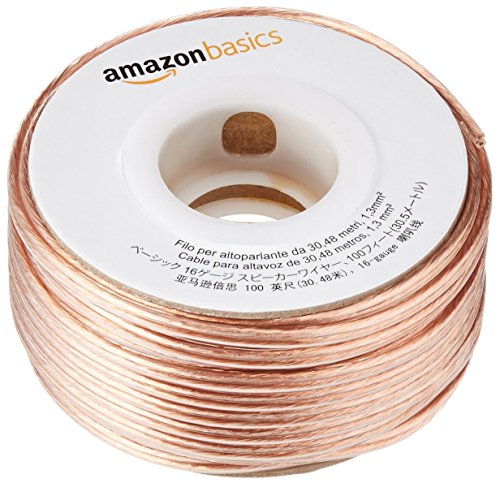 Amazon Basics 16-Gauge Speaker Wire Cable, 100 Feet | The Storepaperoomates Retail Market - Fast Affordable Shopping
