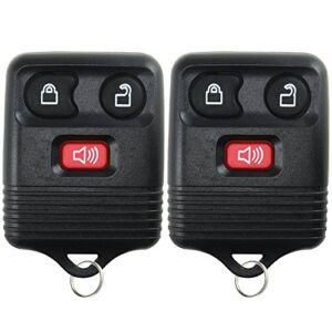 2 Replacement Keyless Entry Remote Control Key Fob Clicker Transmitter 3 Button – Black