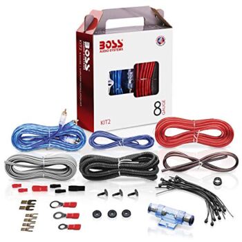 BOSS Audio Systems KIT2 8 Gauge Amplifier Installation Wiring Kit – A Car Amplifier Wiring Kit Helps You Make Connections and Brings Power To Your Radio, Subwoofers and Speakers | The Storepaperoomates Retail Market - Fast Affordable Shopping