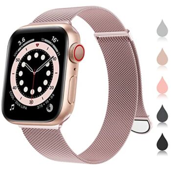 🌈🌈🌈OULUOQI for Apple Watch Band Series Ultra SE 8 7 6 5 4 3 2 1 38mm 40mm 41mm 42mm 44mm 45mm 49mm Women and Men, Stainless Steel Mesh Loop Magnetic Clasp Replacement for iWatch Band ( 38mm/40mm/41mm Rose Gold） | The Storepaperoomates Retail Market - Fast Affordable Shopping