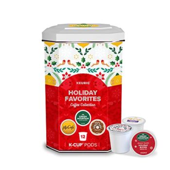 Keurig Holiday Favorites Coffee Collection, Single Serve K-Cup Pods, 12 Count Tin | The Storepaperoomates Retail Market - Fast Affordable Shopping