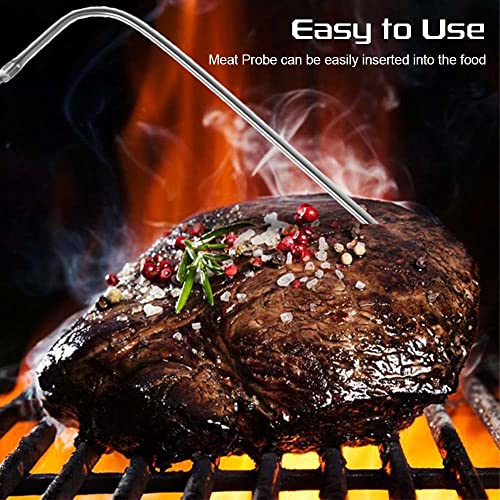 2 Pack Replacement Meat Probe for Masterbuilt Gravity Series 560/800/1050 XL Digital Charcoal Grill +Smoker, Temperature Probe Replacement with 2 Clip Holders, 2 Gormmets and 4 Numbered Tags | The Storepaperoomates Retail Market - Fast Affordable Shopping