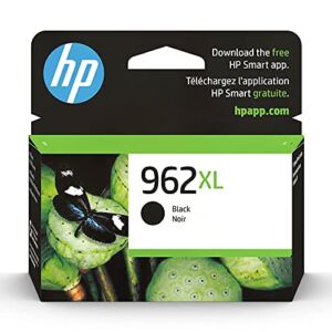 Original HP 962XL Black High-yield Ink Cartridge | Works with HP OfficeJet 9010 Series, HP OfficeJet Pro 9010, 9020 Series | Eligible for Instant Ink | 3JA03AN