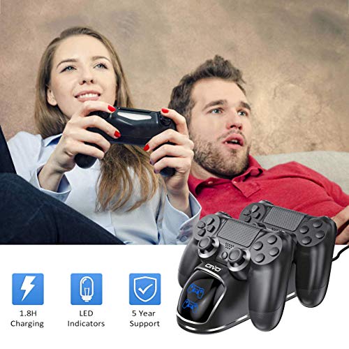 PS4 Controller Charger Dock Station, OIVO PS4 Controller Charging Dock Station with Upgraded 1.8-Hours Charging Chip, Charging Dock Station Replacement for Playstation 4 Dualshock 4 Controller Charger | The Storepaperoomates Retail Market - Fast Affordable Shopping