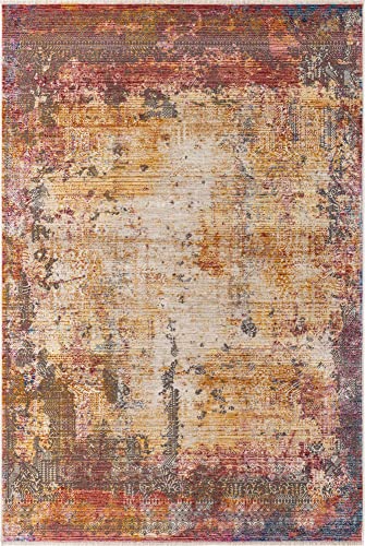 Unique Loom Deepa Collection Area Rug – Frontier (Rectangular 5′ 3″ x 7′ 9″, Multi/ Blue) | The Storepaperoomates Retail Market - Fast Affordable Shopping