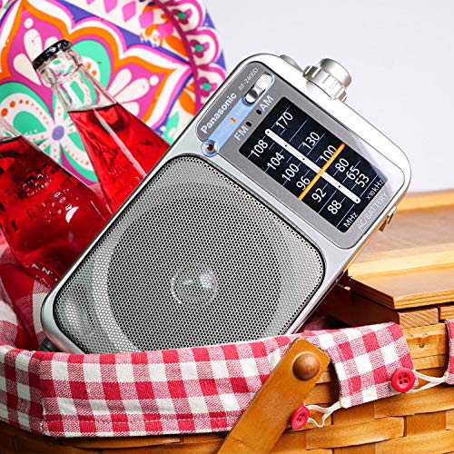 Panasonic Portable AM / FM Radio, Battery Operated Analog Radio, AC Powered, Silver (RF-2400D) | The Storepaperoomates Retail Market - Fast Affordable Shopping