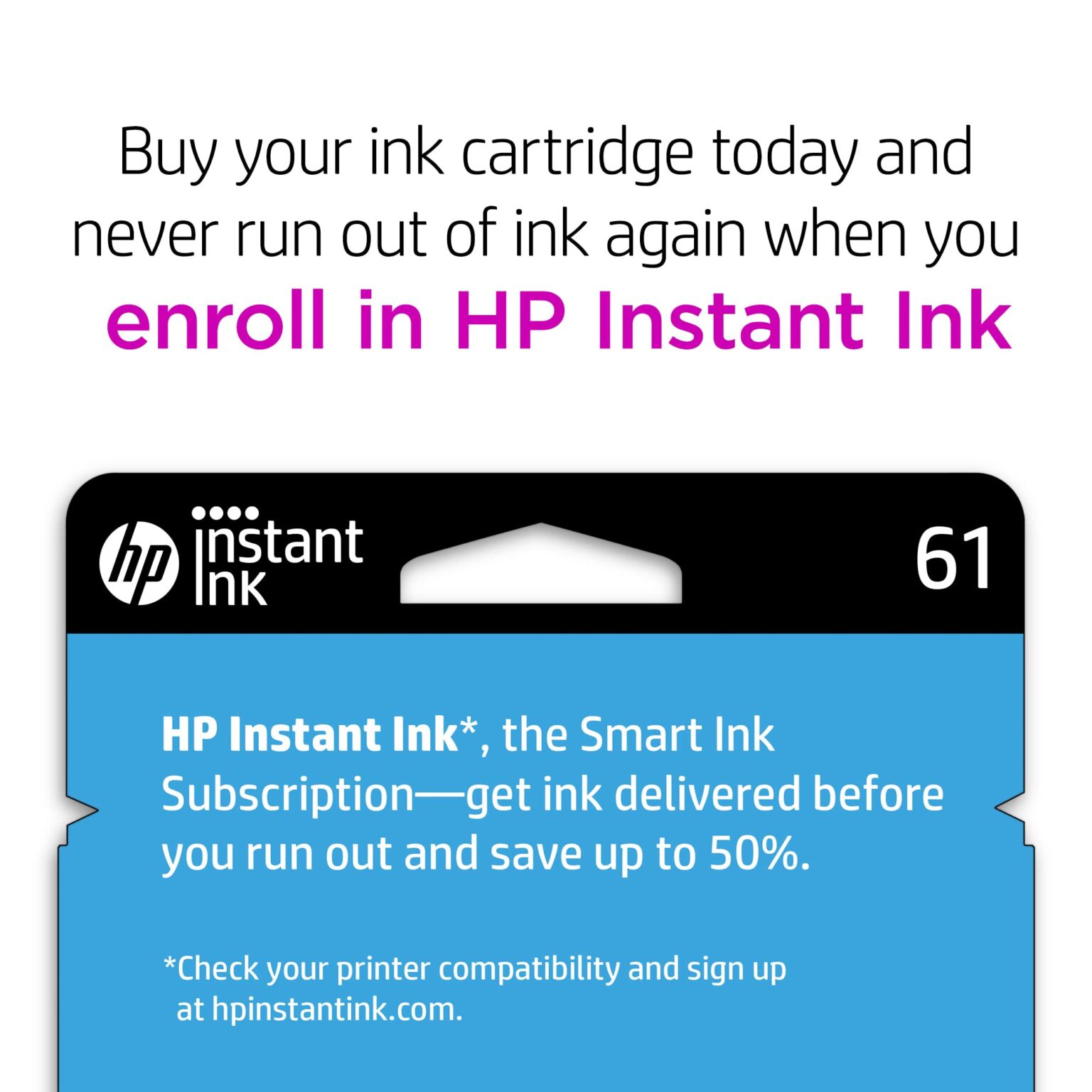 Original HP 61 Black Ink Cartridge | Works with DeskJet 1000, 1010, 1050, 1510, 2050, 2510, 2540, 3000, 3050, 3510; ENVY 4500, 5530; OfficeJet 2620, 4630 Series | Eligible for Instant Ink | CH561WN | The Storepaperoomates Retail Market - Fast Affordable Shopping