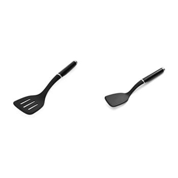 KitchenAid Classic Slotted Turner, One Size, Black 2, 13.66-Inch & KE001OHOBA Classic Solid Turner, One Size, Black 2 | The Storepaperoomates Retail Market - Fast Affordable Shopping