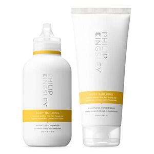 Philip Kingsley Body-Building Shampoo and Conditioner Set Volumizing Hair Products for Lifting Fine Limp Flat Flyaway Hair, Adds Volume, Lifts, and Shine