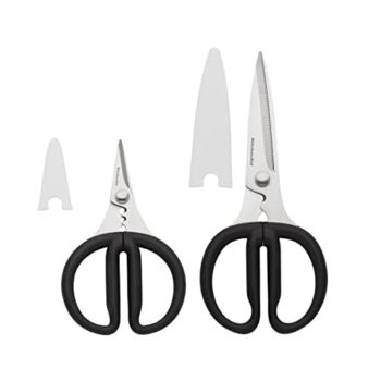 KitchenAid Stainless Steel All Purpose and Herb Shears Set with Soft Touch Handles, 2 Piece, Black | The Storepaperoomates Retail Market - Fast Affordable Shopping