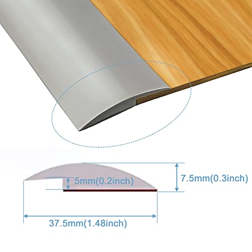 Floor Rubber Transition Strip Self Adhesive Carpet & Flooring Tansitions Edging Trim Strip for Threshold Transitions with a Height Less Than 5 mm/0.2in,Carpet to Tile Transition Strip (6.56FT, Grey） | The Storepaperoomates Retail Market - Fast Affordable Shopping