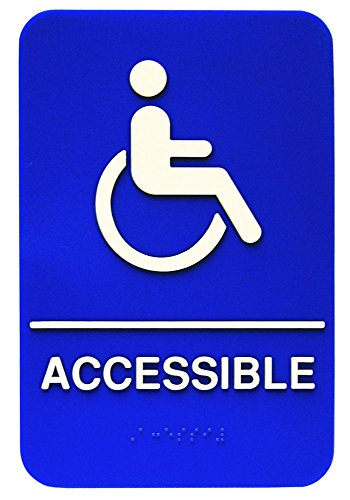 ADA Compliant Braille Accessible Sign | The Storepaperoomates Retail Market - Fast Affordable Shopping