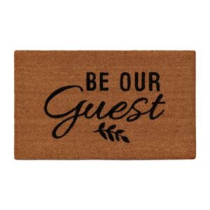 THRESHOLD – ‘Be Our Guest’ Doormat Black (30×18)