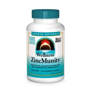 Source Naturals Wellness ZincMunity 50 mg Bio-Aligned Zinc – 30 Vegetarian Capsules | The Storepaperoomates Retail Market - Fast Affordable Shopping