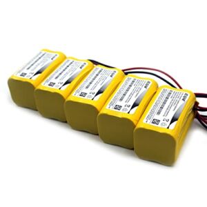 (5-Pack) 4.8V 800mAh Ni-CD Battery Pack Replacement for Astralite 20-0001 Day-Brite A15032-1 CXL6VBXT CXXL3GW, Interstate ANIC0811 Lithonia A15032-1 Osi OSA004 Powersonic A150321 Emergency Exit Light