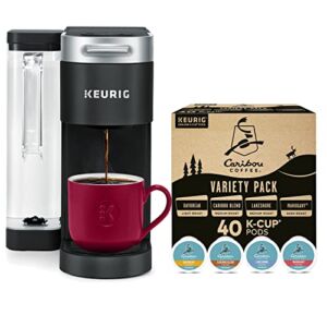 Keurig K-Supreme Single Serve Coffee Maker with Caribou Coffee Favorites Variety Pack, 40 K-Cup Pods