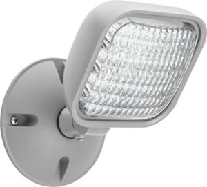 Lithonia Lighting ERE GY SGL WP M12 LED One Single Head Emergency Light, Gray