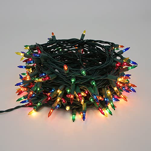 Philips 2 Pack Smooth Mini Christmas Lights – 2 Sets of 100 Multicolor Smooth Mini Incandescent Lights on Green Wire for Christmas Tree – Indoor or Outdoor Winter Decorating | The Storepaperoomates Retail Market - Fast Affordable Shopping