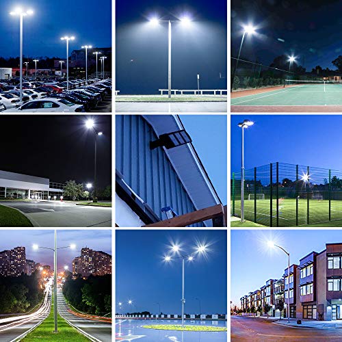 LEDMO 300W LED Parking Lot Lights with Adjustable Arm Mount Dusk-to-Dawn Photocell Sensor Outdoor Commercial Area Lighting 36000LM 5000K IP65 LED Street Light for Court|Stadium|Parking Lot|Roadways | The Storepaperoomates Retail Market - Fast Affordable Shopping