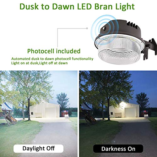 LED Barn Light,Paktonvo 70W 5000K Daylight 9800LM Dusk to Dawn LED Outdoor Yard Light with Photocell,700W MH/HPS Equiv,ETL Listed LED Security Area Light for Farm/Porch Yard Street | The Storepaperoomates Retail Market - Fast Affordable Shopping