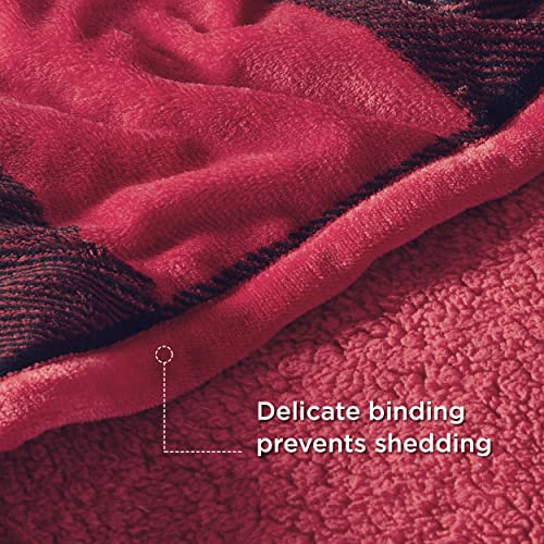 Bedsure Buffalo Plaid Blanket for Couch – Sherpa Christmas Red and Black Checkered Blankets for Bed, Fleece Blanket for Winter, Fuzzy Thick Warm Soft Throw, 50×60 Inches | The Storepaperoomates Retail Market - Fast Affordable Shopping