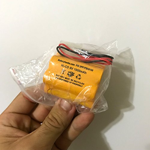Aritech 10050205 60401005 Lithonia ENB-06006 ENB06006 Prescolite 6v 1000mAh Ni-CD Battery Pack Replacement for Exit Sign Emergency Light Sharp 51500RS CE140P E82082100 | The Storepaperoomates Retail Market - Fast Affordable Shopping