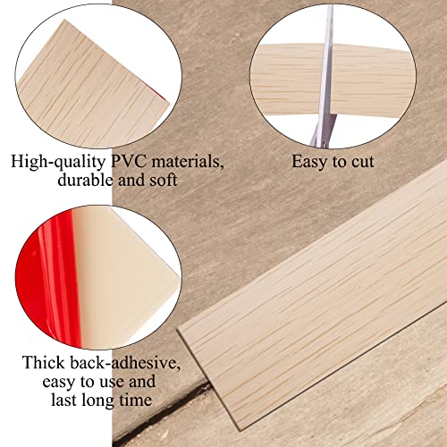 FEQO Floor Transition Strip Self Adhesive Flooring Transitions Floor Threshold Strip 1.55 Inch Floor Cover Strips Floor Edge Trim Strip Floor Bar Door Gap Connecting Strip(Maple Color, 6.56 Feet) | The Storepaperoomates Retail Market - Fast Affordable Shopping