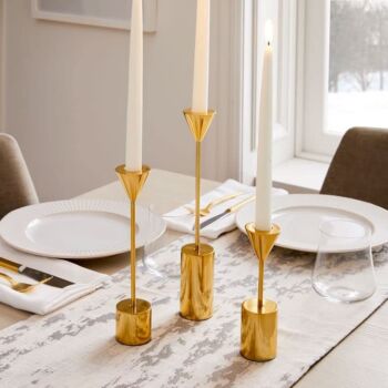 West Elm Gold Candle Holder for Taper Candles – Small | The Storepaperoomates Retail Market - Fast Affordable Shopping