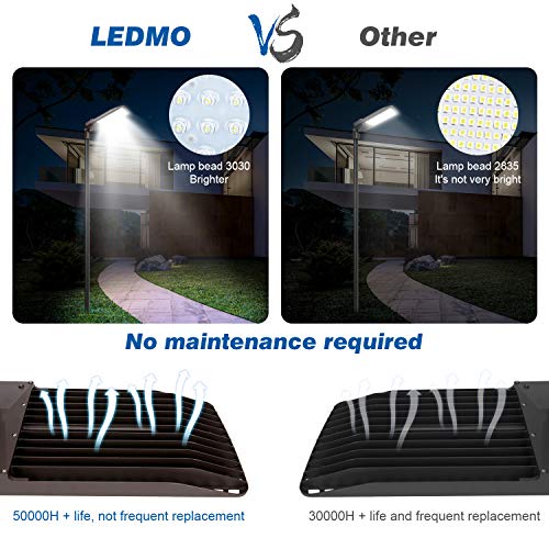 300W LED Parking Lot Lights Adjustable Slip Fitter Mount Natural White 5000K IP65 Waterproof Commercial LED Street Light Outdoor Dusk to Dawn Photocell | The Storepaperoomates Retail Market - Fast Affordable Shopping