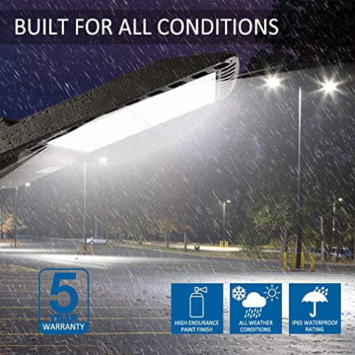 LEDMO 3 Pack LED Parking Lot Lights 200W Adjustable with Photocell Slip Fitter 26000lm Outdoor Dusk to Dawn Commercial Shoebox Pole Lighting Flood Security Lamp for Street Area Stadium Roadway 5000K | The Storepaperoomates Retail Market - Fast Affordable Shopping