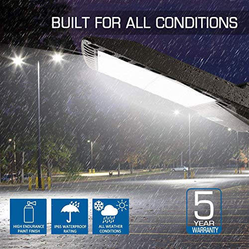 LEDMO 300W LED Parking Lot Lights with Adjustable Arm Mount Dusk-to-Dawn Photocell Sensor Outdoor Commercial Area Lighting 36000LM 5000K IP65 LED Street Light for Court|Stadium|Parking Lot|Roadways | The Storepaperoomates Retail Market - Fast Affordable Shopping