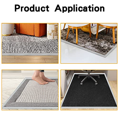 Floor Rubber Transition Strip Self Adhesive Carpet & Flooring Tansitions Edging Trim Strip for Threshold Transitions with a Height Less Than 5 mm/0.2in,Carpet to Tile Transition Strip (6.56FT, Grey） | The Storepaperoomates Retail Market - Fast Affordable Shopping