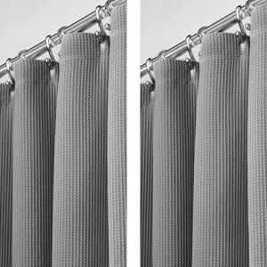 Threshold Shower Curtain Waffle Weave 72″×72″ – Gray