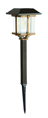 Hampton Bay Lighting 10 Lumens Solar 2-Tone Bronze and Warm Wood LED Landscape Pathway Light Set (4-Pack) (NXT-P7100-13) | The Storepaperoomates Retail Market - Fast Affordable Shopping