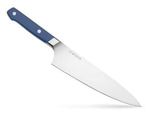 Misen Chef Knife – 8 Inch Professional Kitchen Knife – High Carbon Steel Ultra Sharp Chef’s Knife, Blue