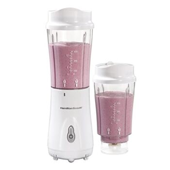 Hamilton Beach 51102V Shakes and Smoothies with BPA-Free Size: 14 oz. Personal Blender, 2 Jars-White | The Storepaperoomates Retail Market - Fast Affordable Shopping