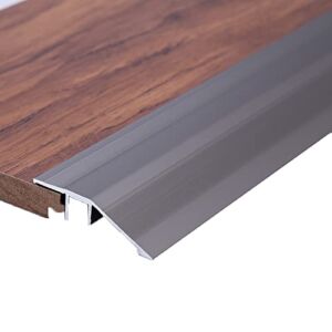Thresholds Metal Plate Strip Door Bar Edge, Non-Slip and Waterproof Carpet to Tile/Flooring/Wood/Laminate Transition Strip (Size : Length 145cm/57.1in)