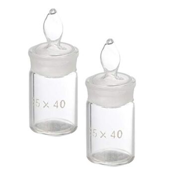 Scicalife Glass Weighing Bottle in Low Form with Interchangeable Ground Stopper Weighing Specific Gravity Bottle Laboratory Equipment 25 * 40mm | The Storepaperoomates Retail Market - Fast Affordable Shopping