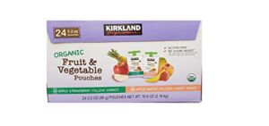 Kirkland Signature Organic Fruit & Vegetable Pouches (24/3.2 Oz Net Wt 76.8 Oz),