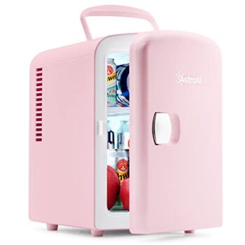 AstroAI Mini Fridge, 4 Liter/6 Can AC/DC Portable Thermoelectric Cooler and Warmer Refrigerators for Skincare, Beverage, Food, Cosmetics, Home, Office and Car, ETL Listed (Pink) | The Storepaperoomates Retail Market - Fast Affordable Shopping