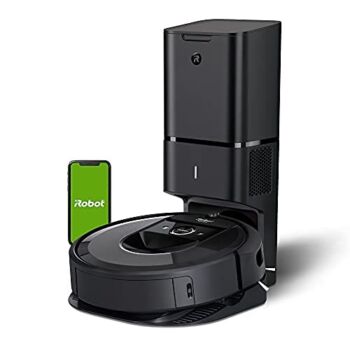 iRobot Roomba i7+ (7550) Robot Vacuum with Automatic Dirt Disposal-Empties Itself, Wi-Fi Connected, Smart Mapping, Compatible with Alexa, Ideal for Pet Hair, Carpets, Hard Floors, Black (Renewed) | The Storepaperoomates Retail Market - Fast Affordable Shopping
