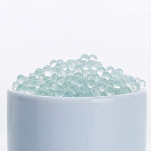Adamas-Beta Solid Round Clear Glass Boiling Stones Beads, 2mm Diameter, Approx 1000 Beads
