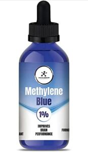 Methylene Blue 1% Compass Laboratory |USP-Grade Methylthioninium Chloride Liquid | High Purity Dietary Supplement for Brain Function & Cognitive Health | No Formaldehyde (1)50ml Glass Dropper Bottle