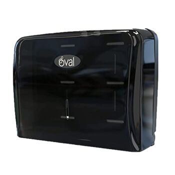 OVAL Touchless Paper Towel Dispenser | Storage 250 Towels | Heavy Duty Wall Mounted Commercial Multifold Paper Towel Dispenser | Smoke Color Touchless Hand Towel Holder | The Storepaperoomates Retail Market - Fast Affordable Shopping
