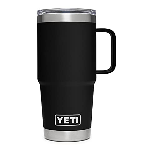 YETI Rambler 20 oz Travel Mug, Stainless Steel, Vacuum Insulated with Stronghold Lid, Black | The Storepaperoomates Retail Market - Fast Affordable Shopping