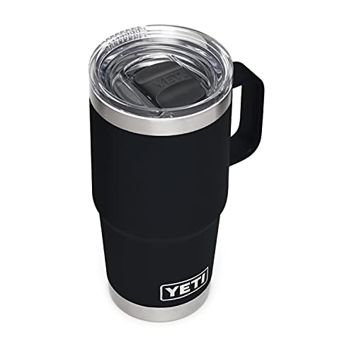 YETI Rambler 20 oz Travel Mug, Stainless Steel, Vacuum Insulated with Stronghold Lid, Black | The Storepaperoomates Retail Market - Fast Affordable Shopping