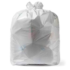 Aluf Plastics 8 Gallon 0.7 Mil White Trash Bags – 20″ x 22″ – Pack of 125 – for Home, Kitchen, Bathroom, & Office